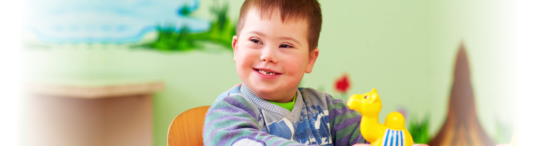 young boy smiling